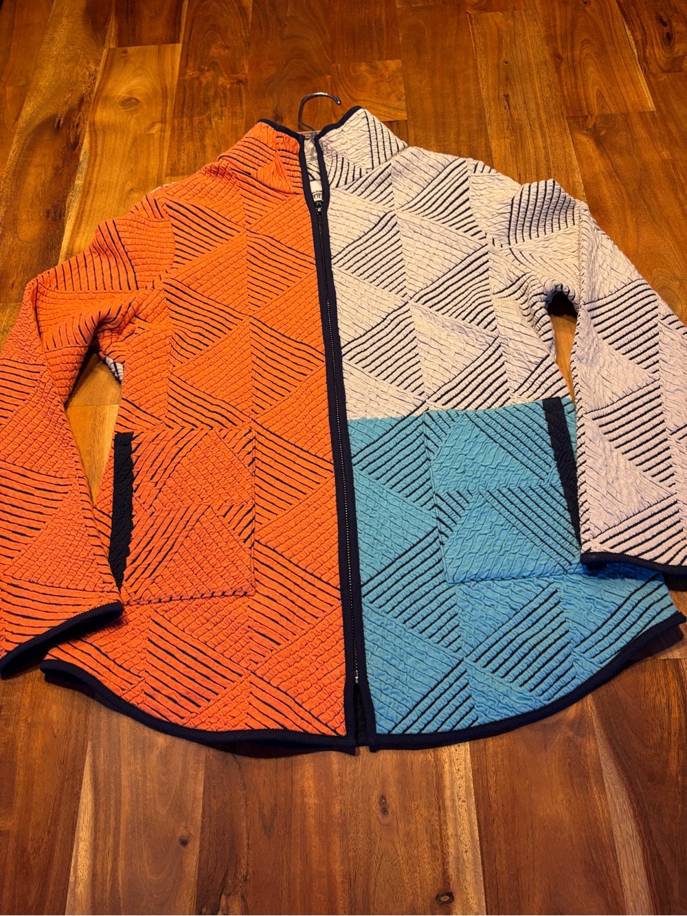 NIC+ZOE Colorblock Zip Jacket - Size Medium
